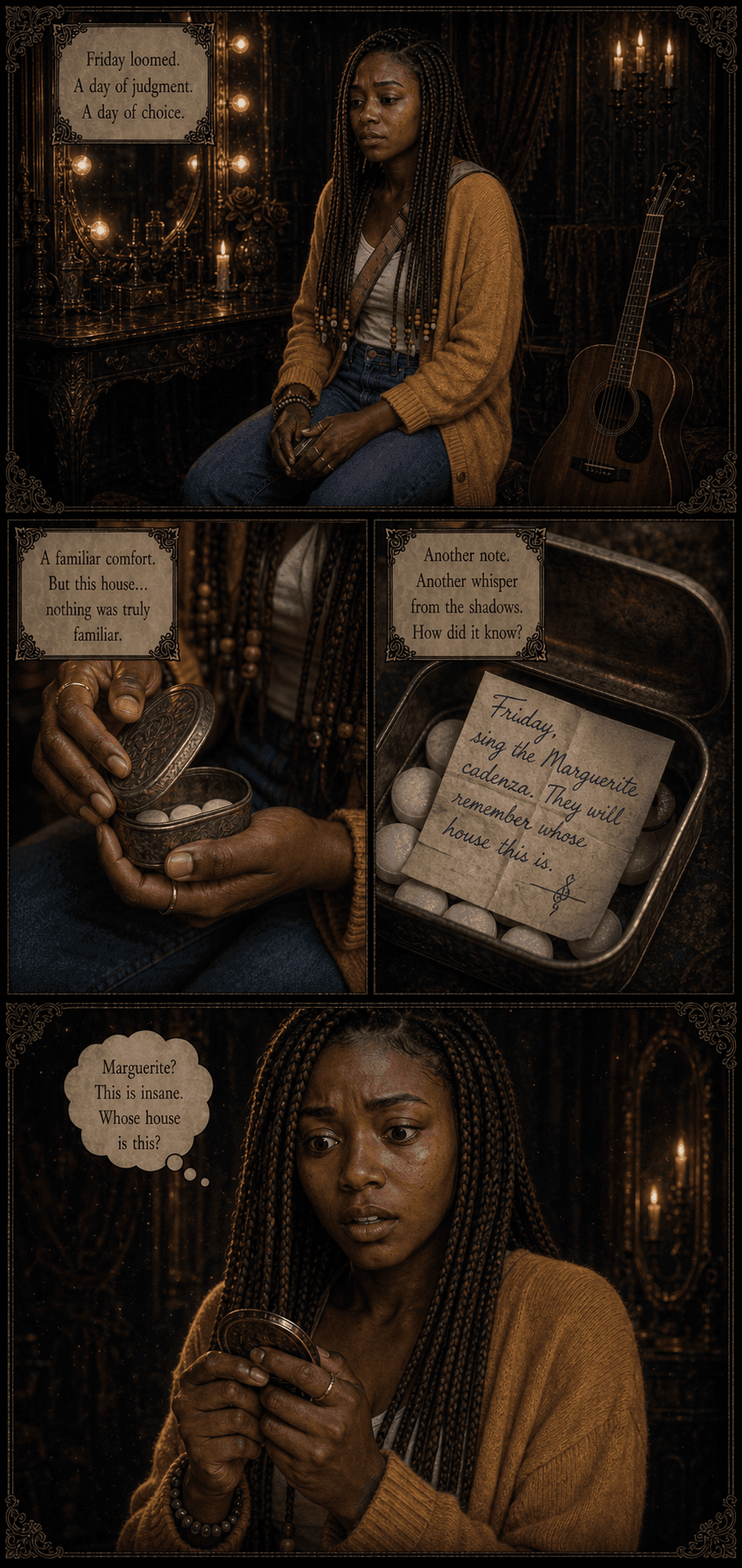 Notes in the Margin, page 8 of 9, Velvet Gothic style