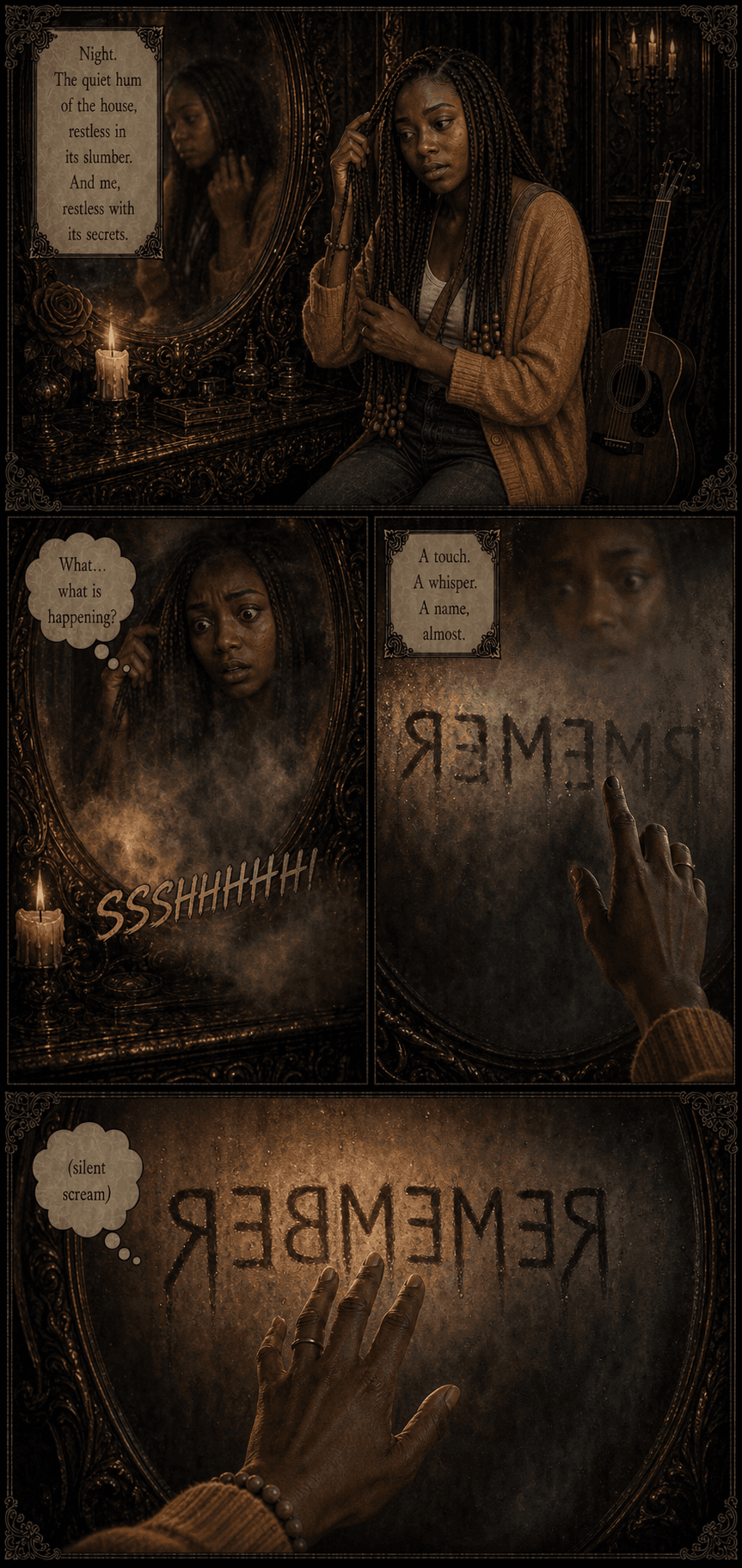 Notes in the Margin, page 9 of 9, Velvet Gothic style