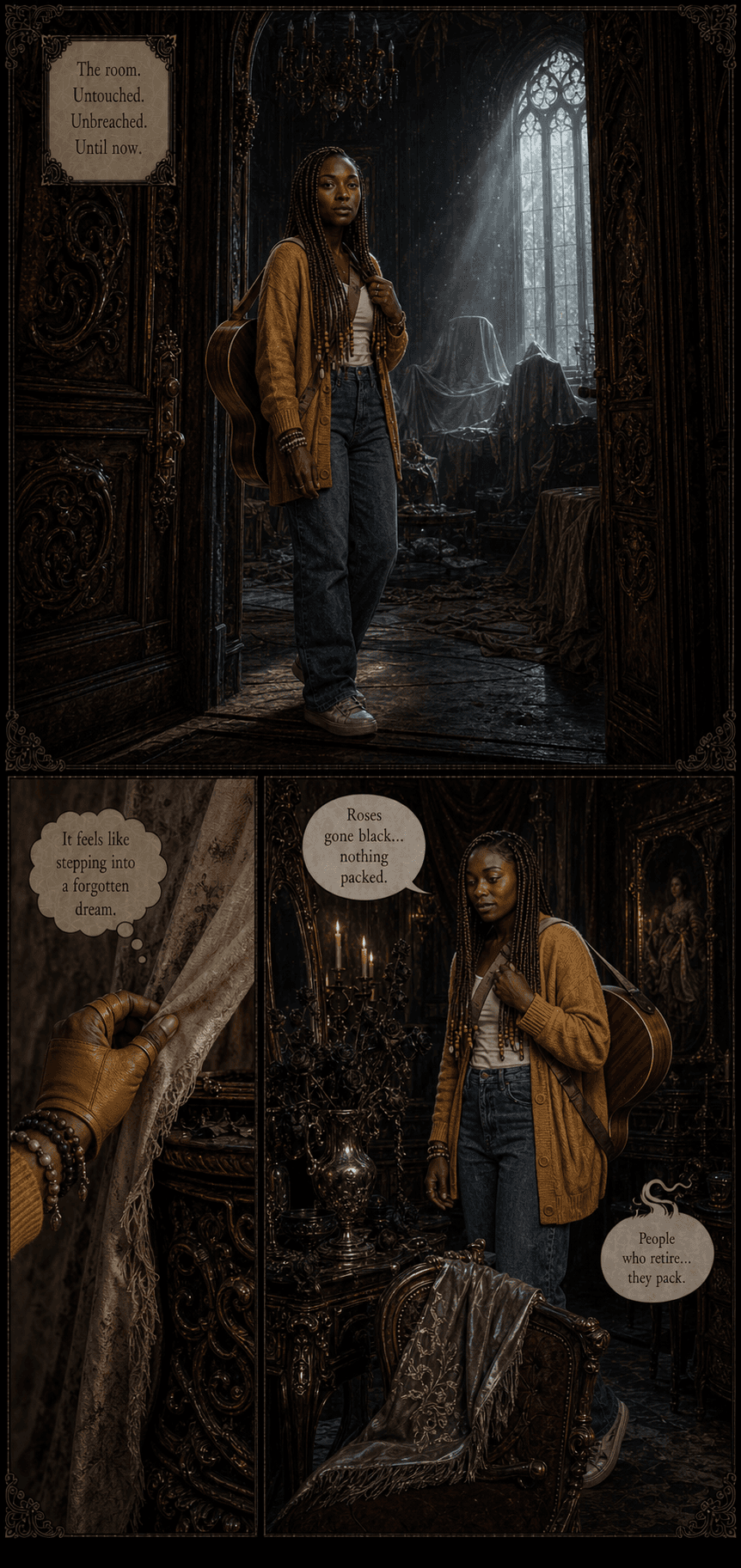 The Sealed Room, page 2 of 8, Velvet Gothic style