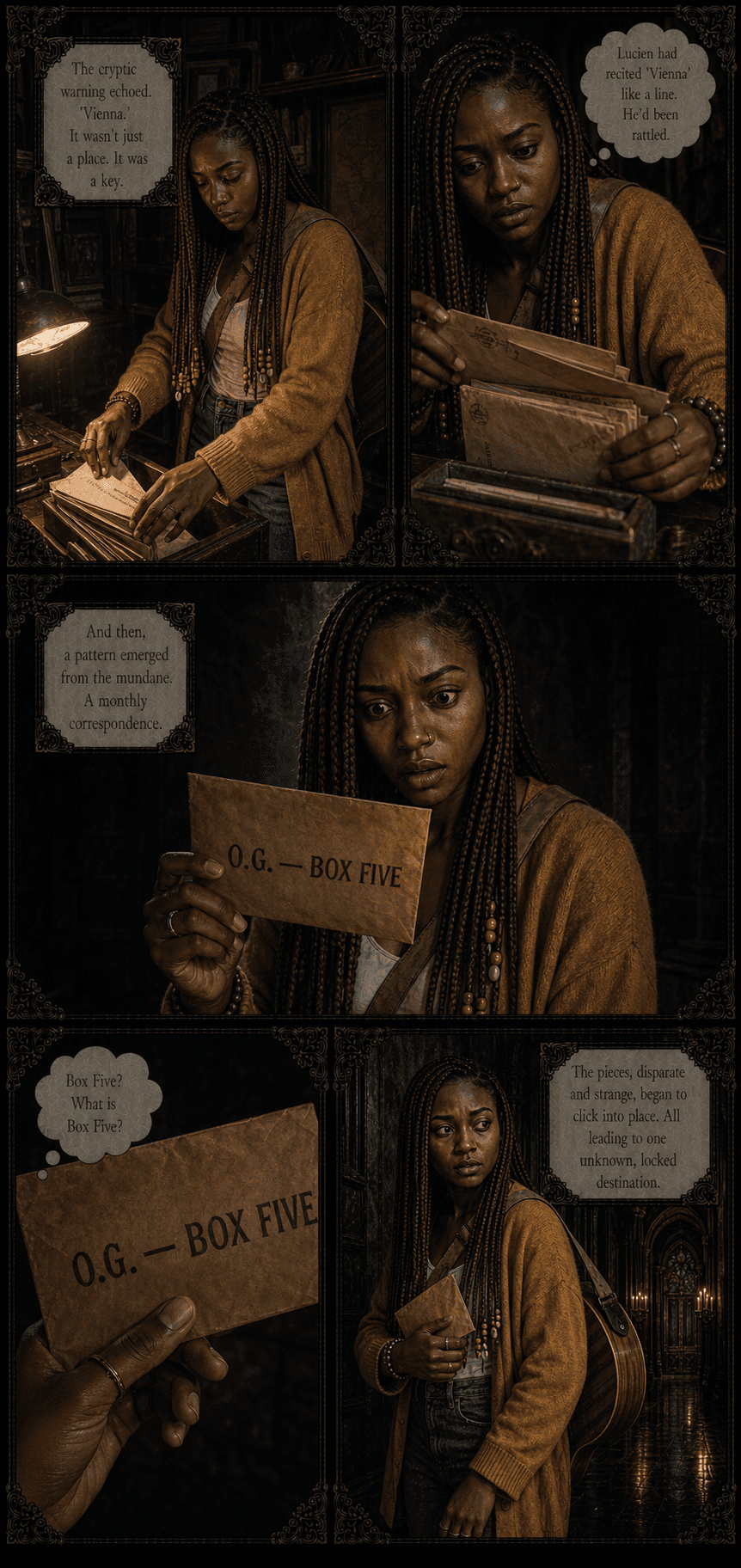The Sealed Room, page 6 of 8, Velvet Gothic style