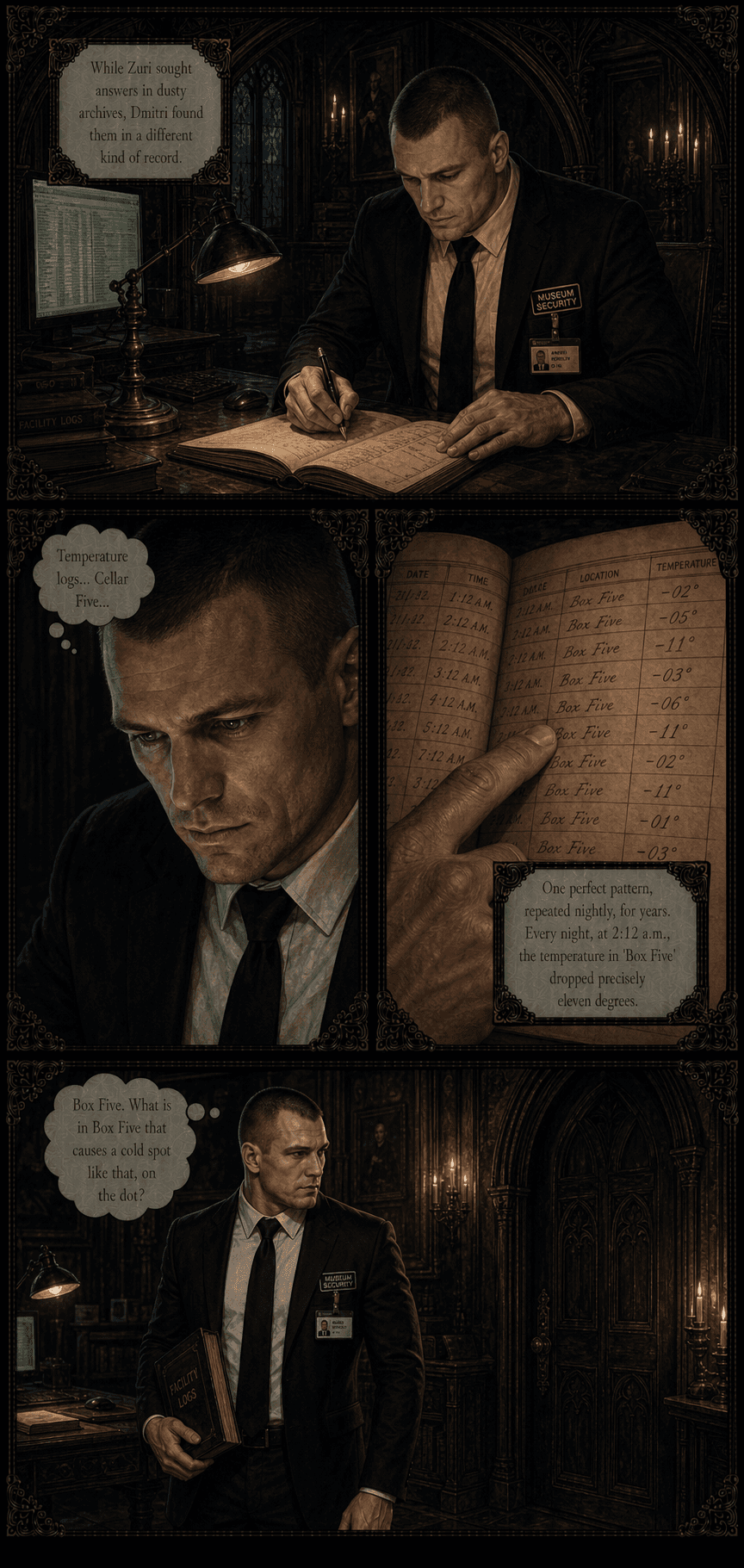 The Sealed Room, page 7 of 8, Velvet Gothic style