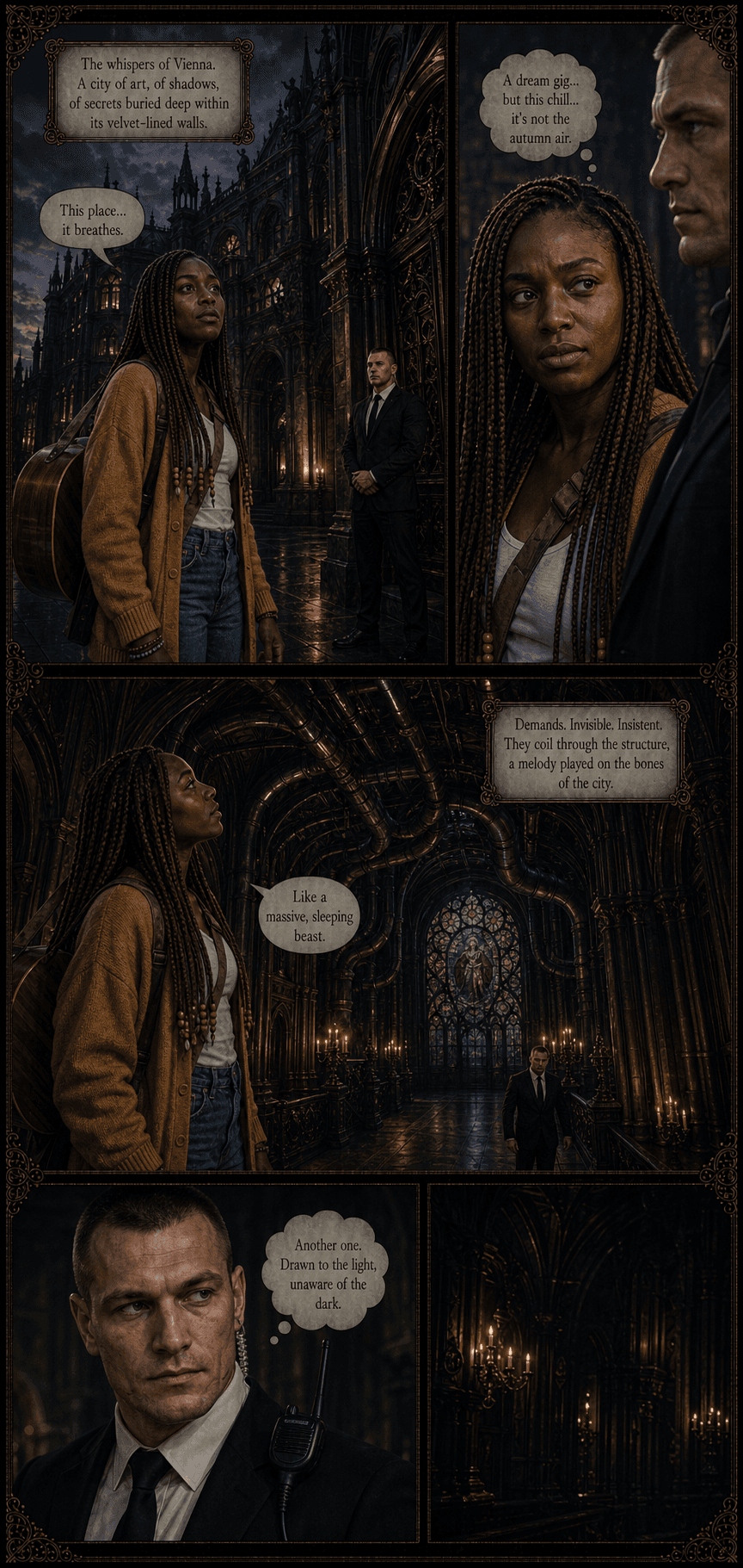 Vienna, page 1 of 9, Velvet Gothic style