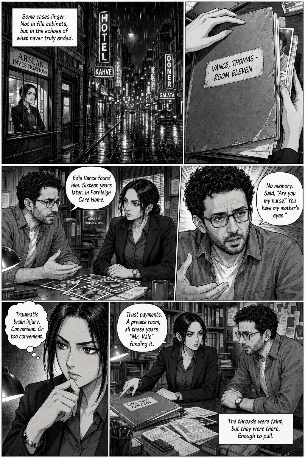 Room Eleven, page 1 of 9, Manga style