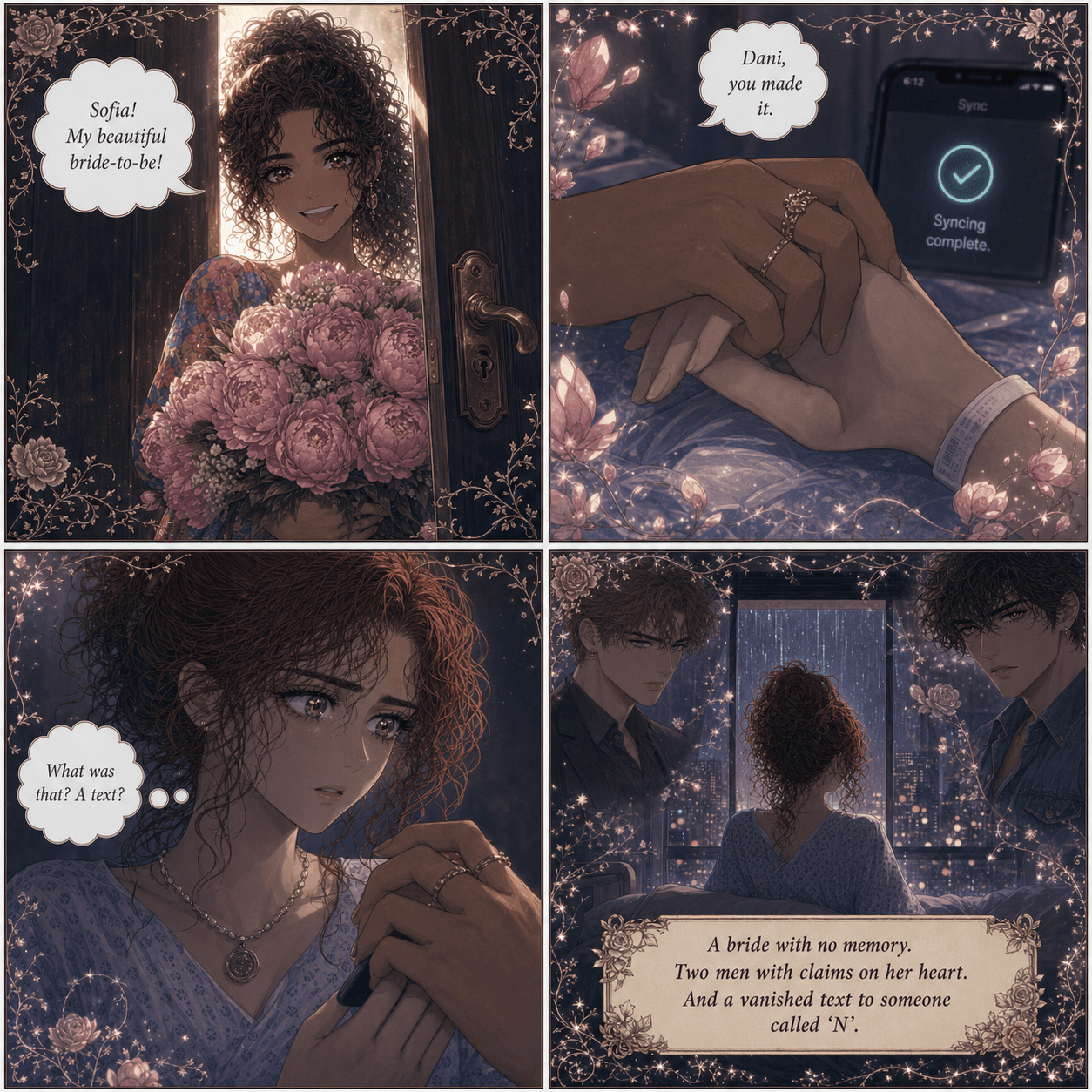 The Unsent Text, page 1 of 8, Love Triangle style