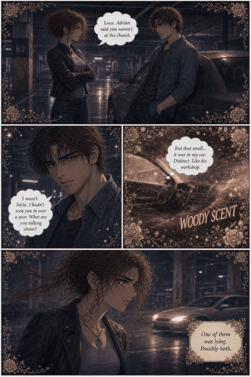 The Unsent Text, page 3 of 8, Love Triangle style