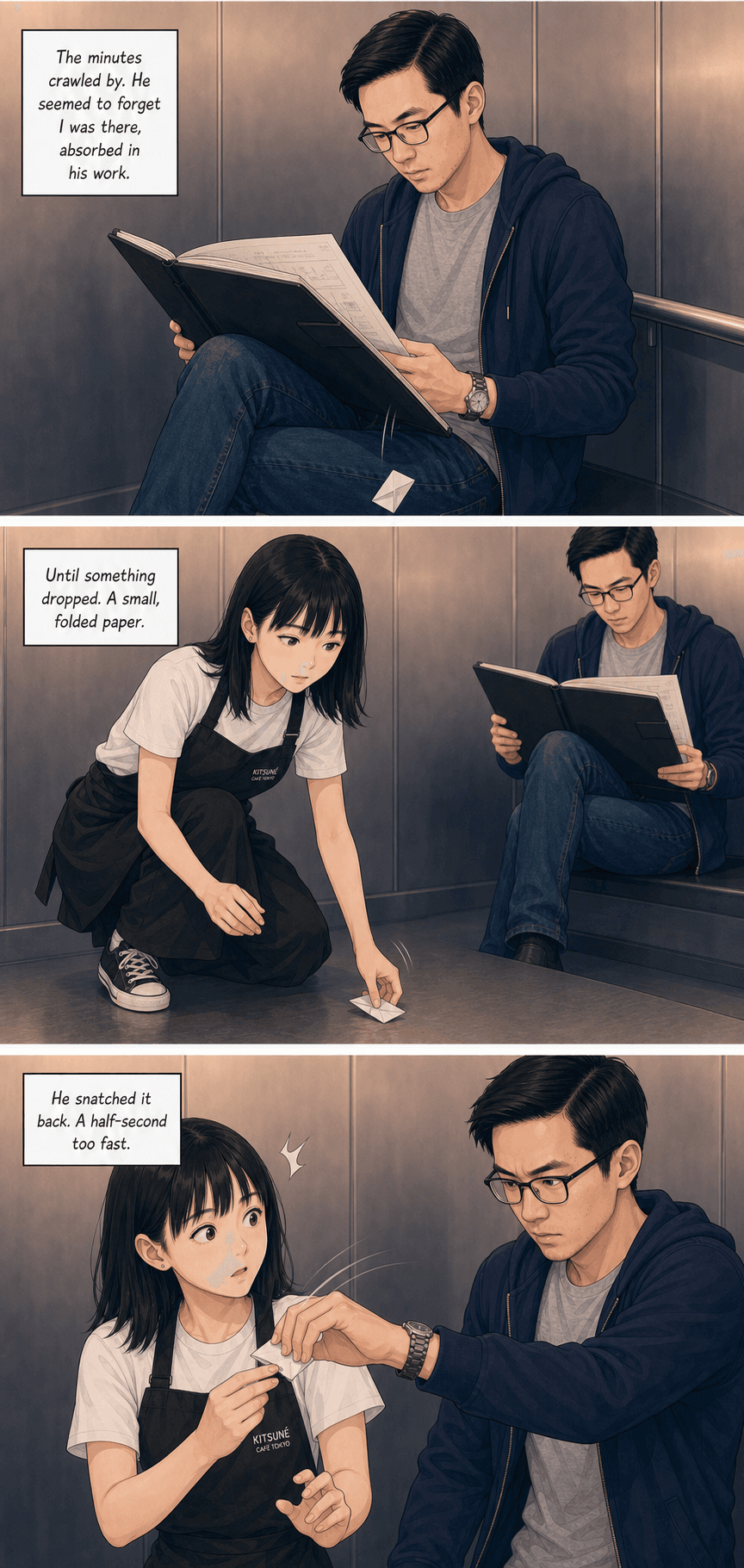 Out of Service, page 4 of 9, Webtoon style