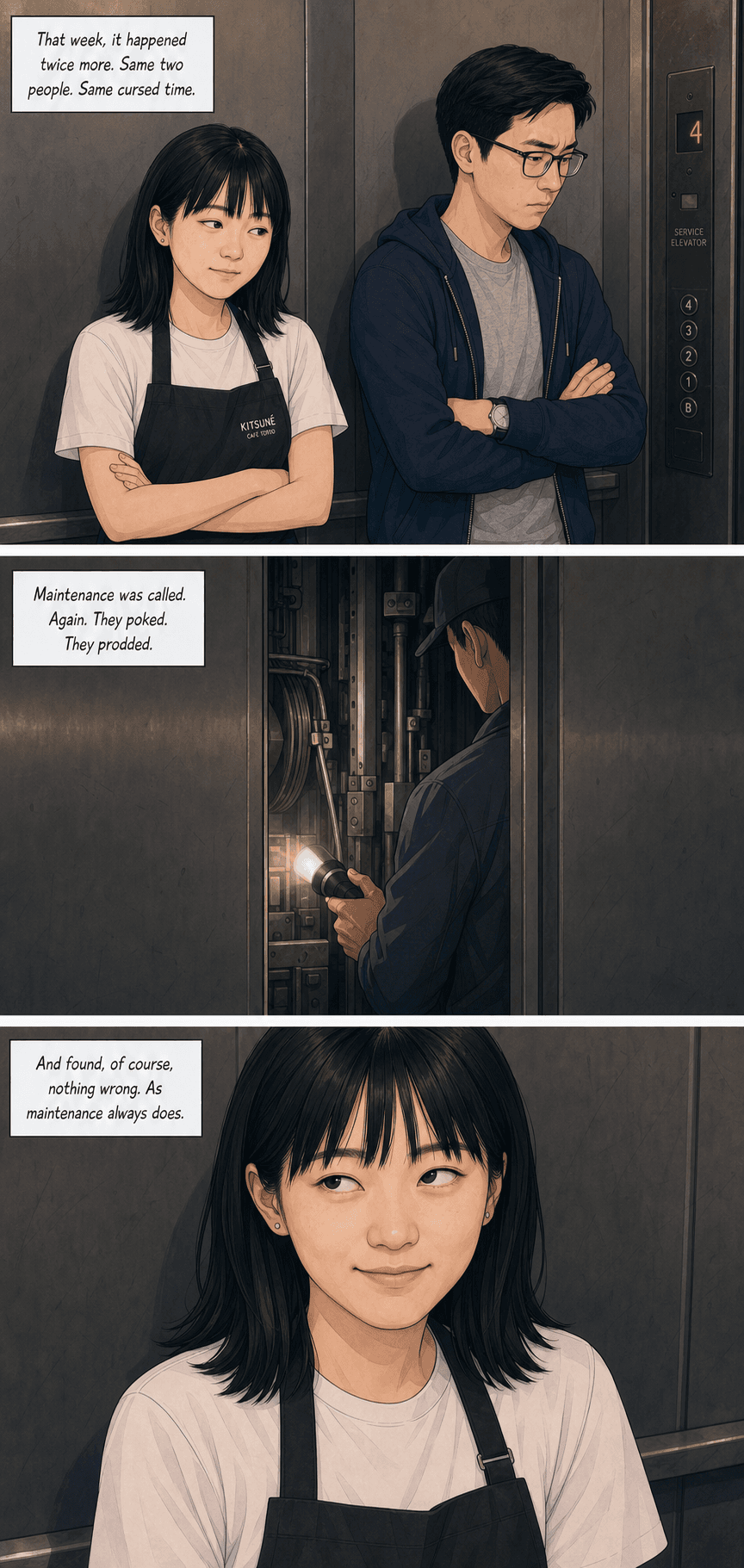 Out of Service, page 7 of 9, Webtoon style