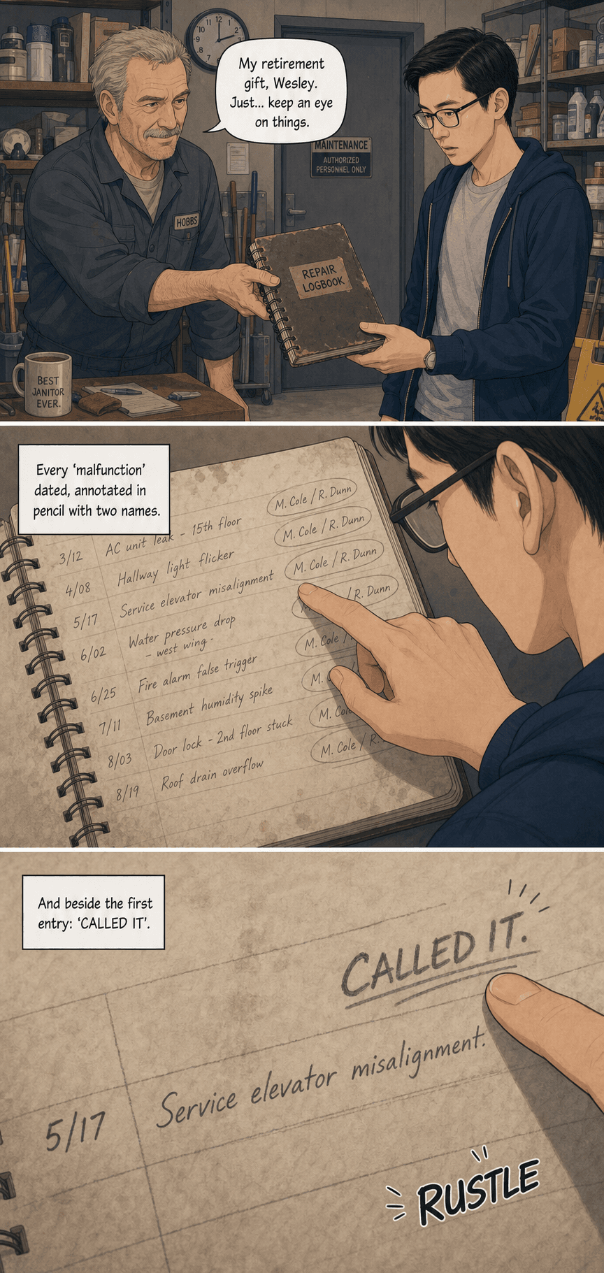 Working Order, page 4 of 9, Webtoon style