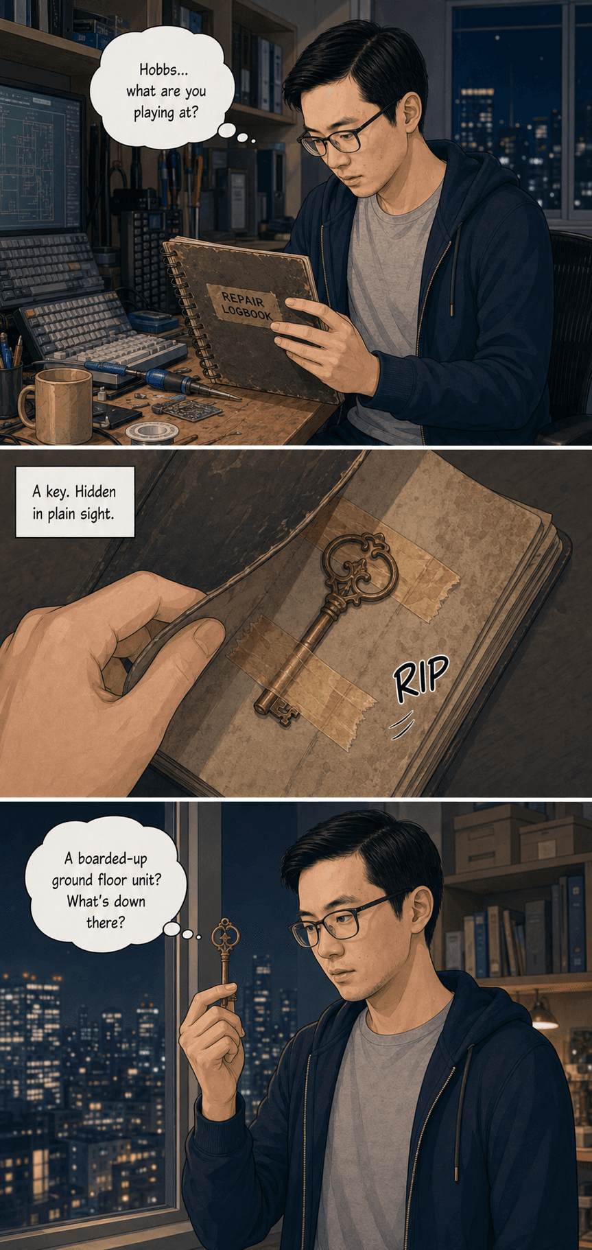 Working Order, page 5 of 9, Webtoon style