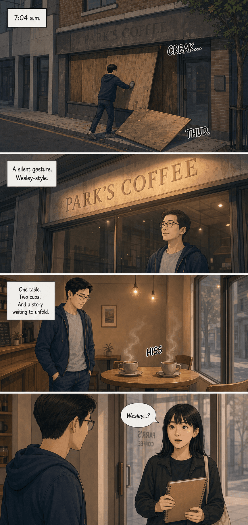 Working Order, page 6 of 9, Webtoon style