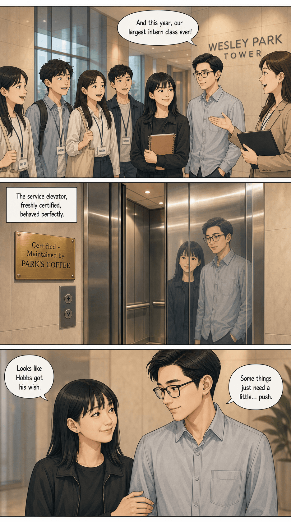 Working Order, page 8 of 9, Webtoon style