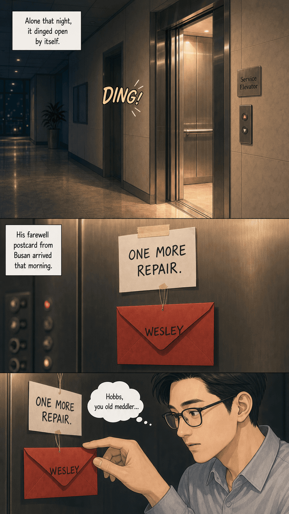 Working Order, page 9 of 9, Webtoon style