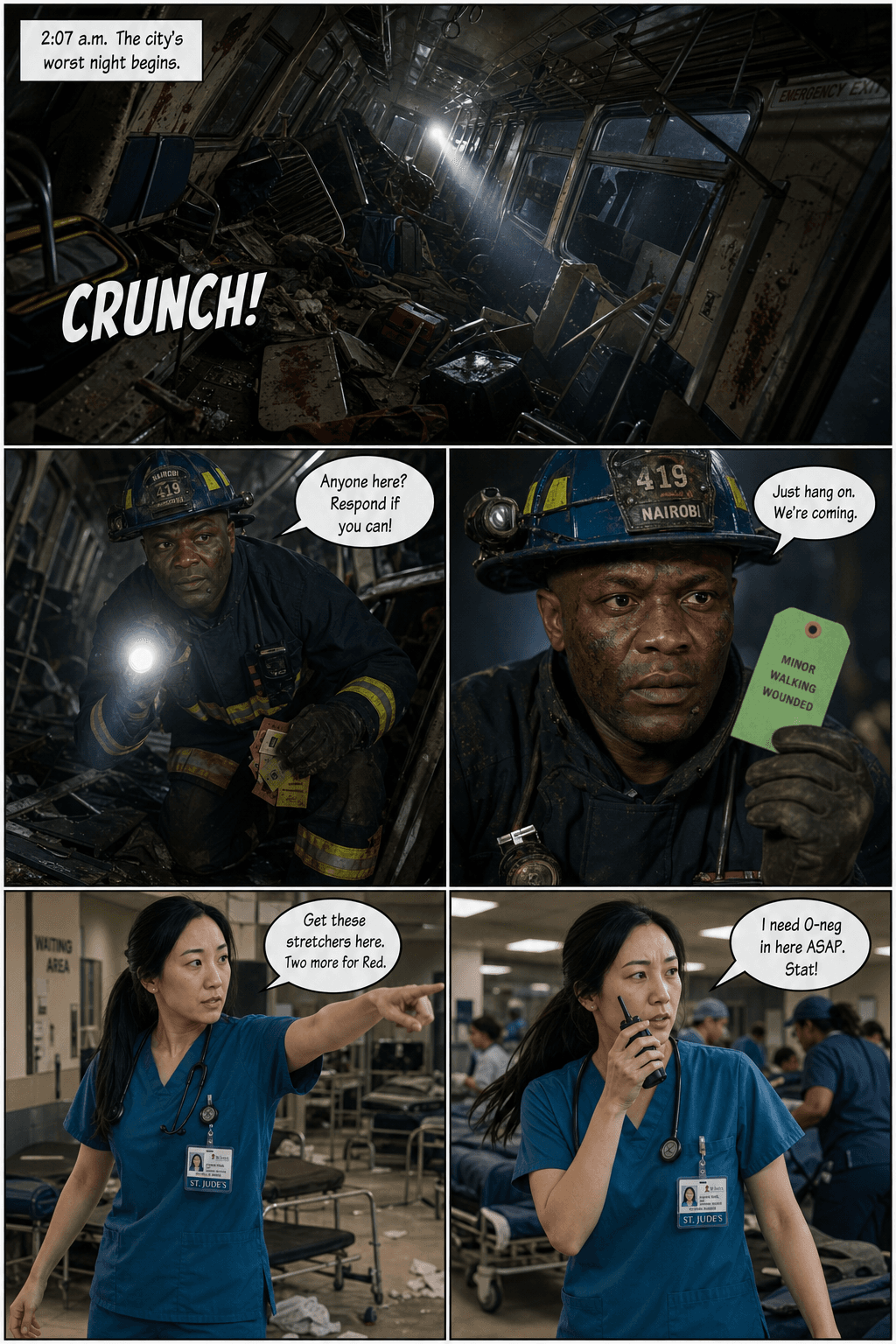 Triage, page 1 of 9, Realism 2.0 style