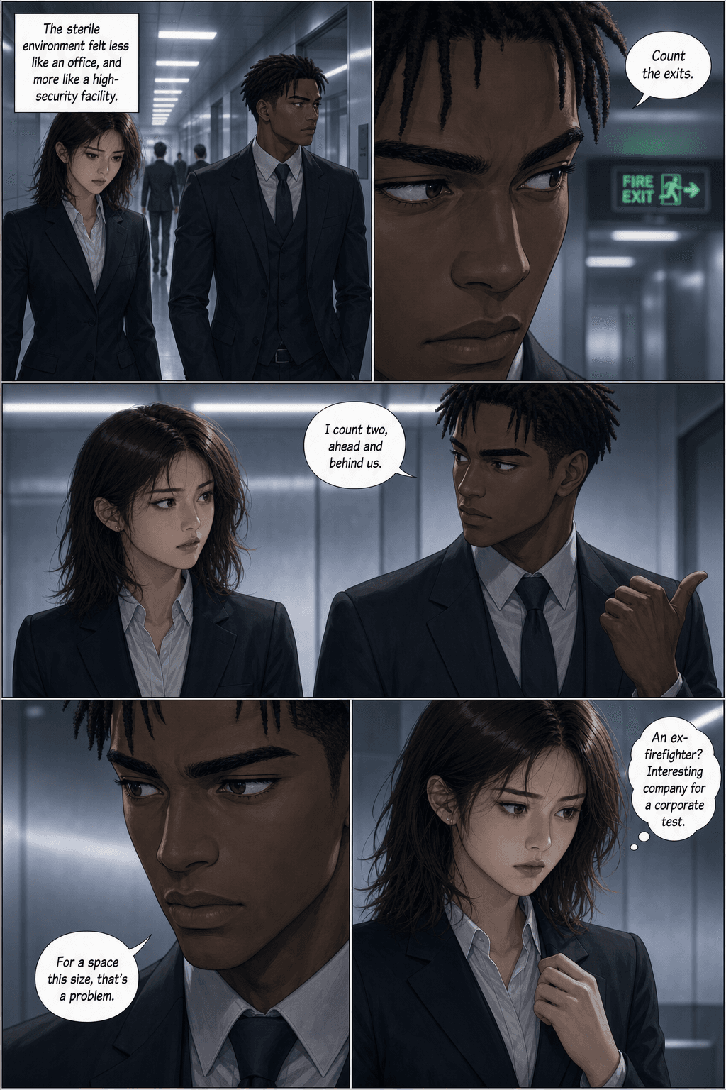 One Hundred Chairs, page 3 of 9, Manhwa style