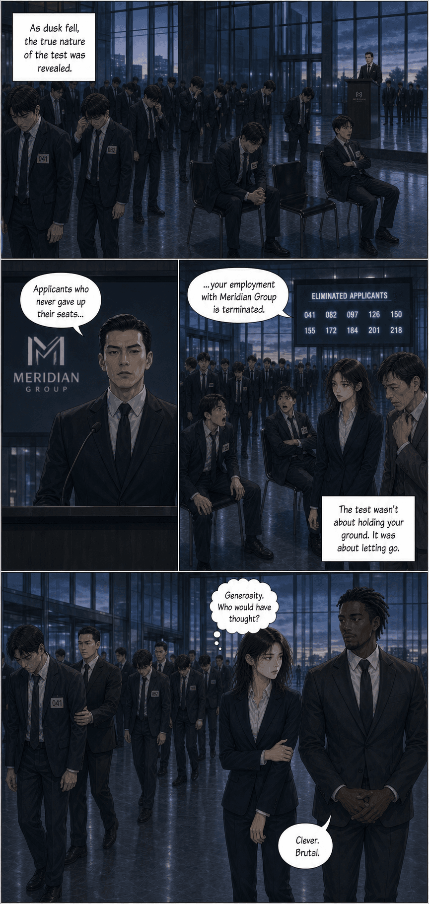 One Hundred Chairs, page 6 of 9, Manhwa style