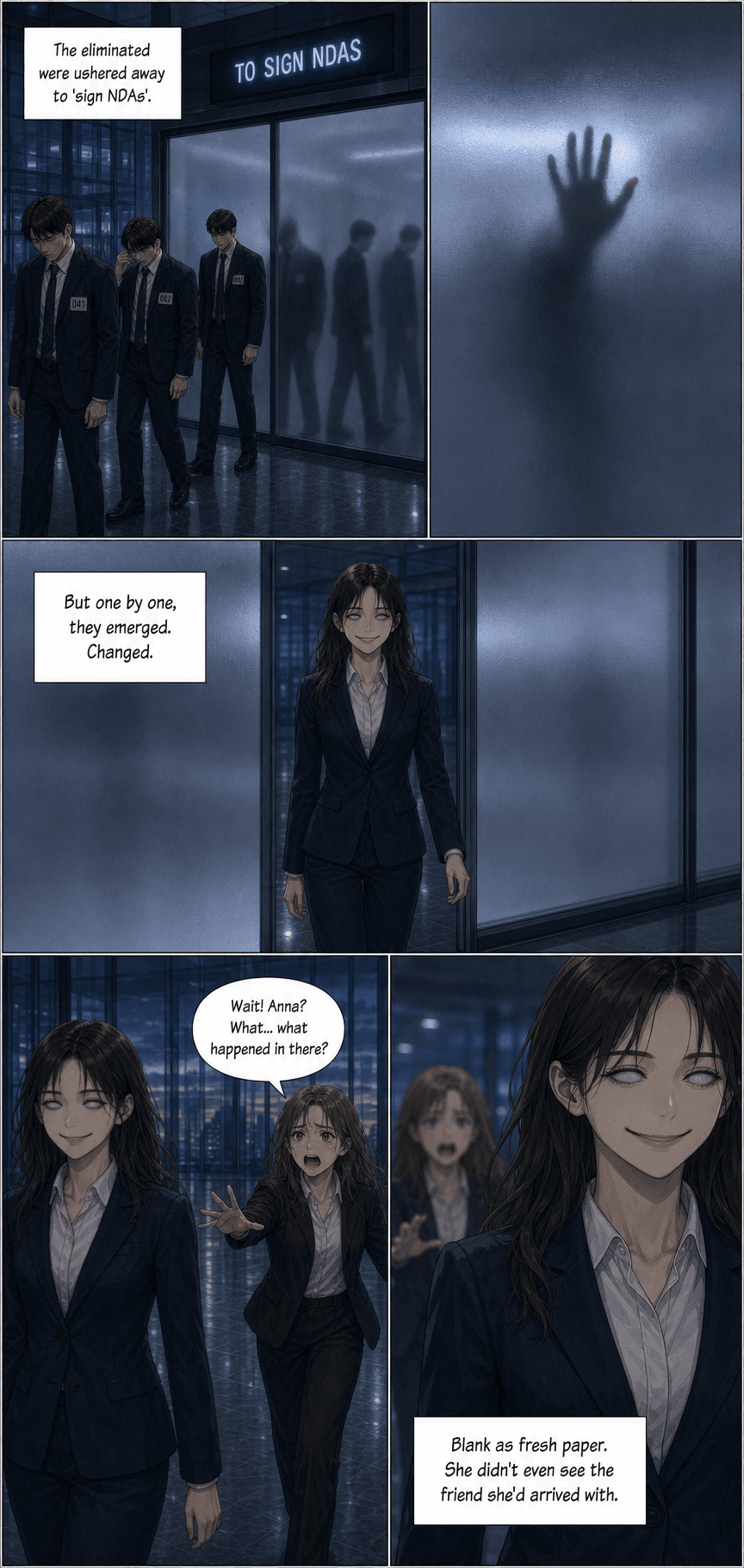 One Hundred Chairs, page 7 of 9, Manhwa style