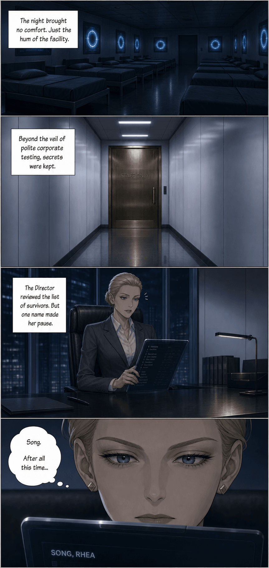 One Hundred Chairs, page 8 of 9, Manhwa style
