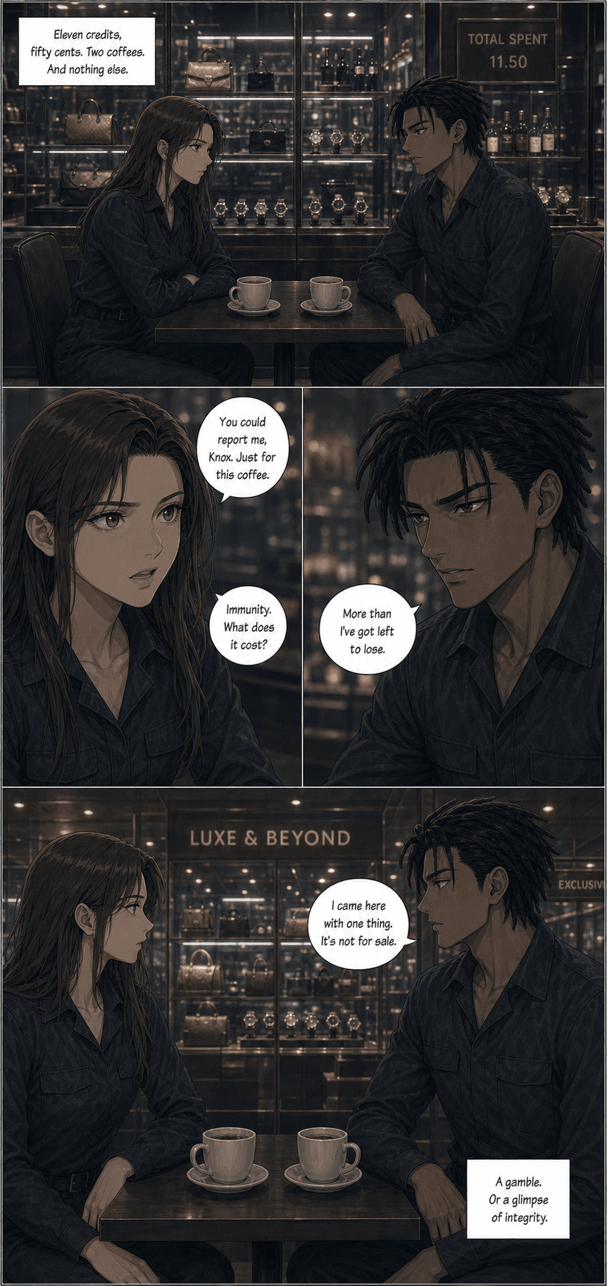 The Expense Report, page 5 of 8, Manhwa style