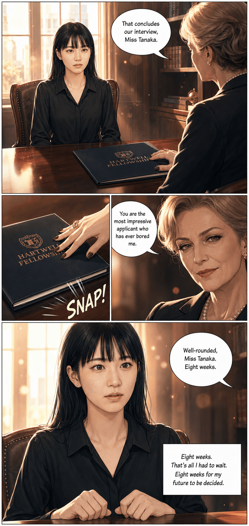 The Napkin Contract, page 1 of 9, Romance Webtoon style