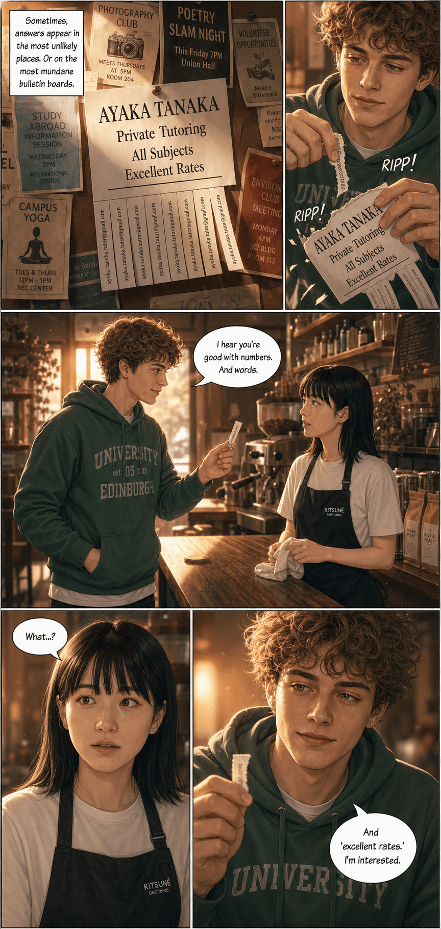 The Napkin Contract, page 4 of 9, Romance Webtoon style