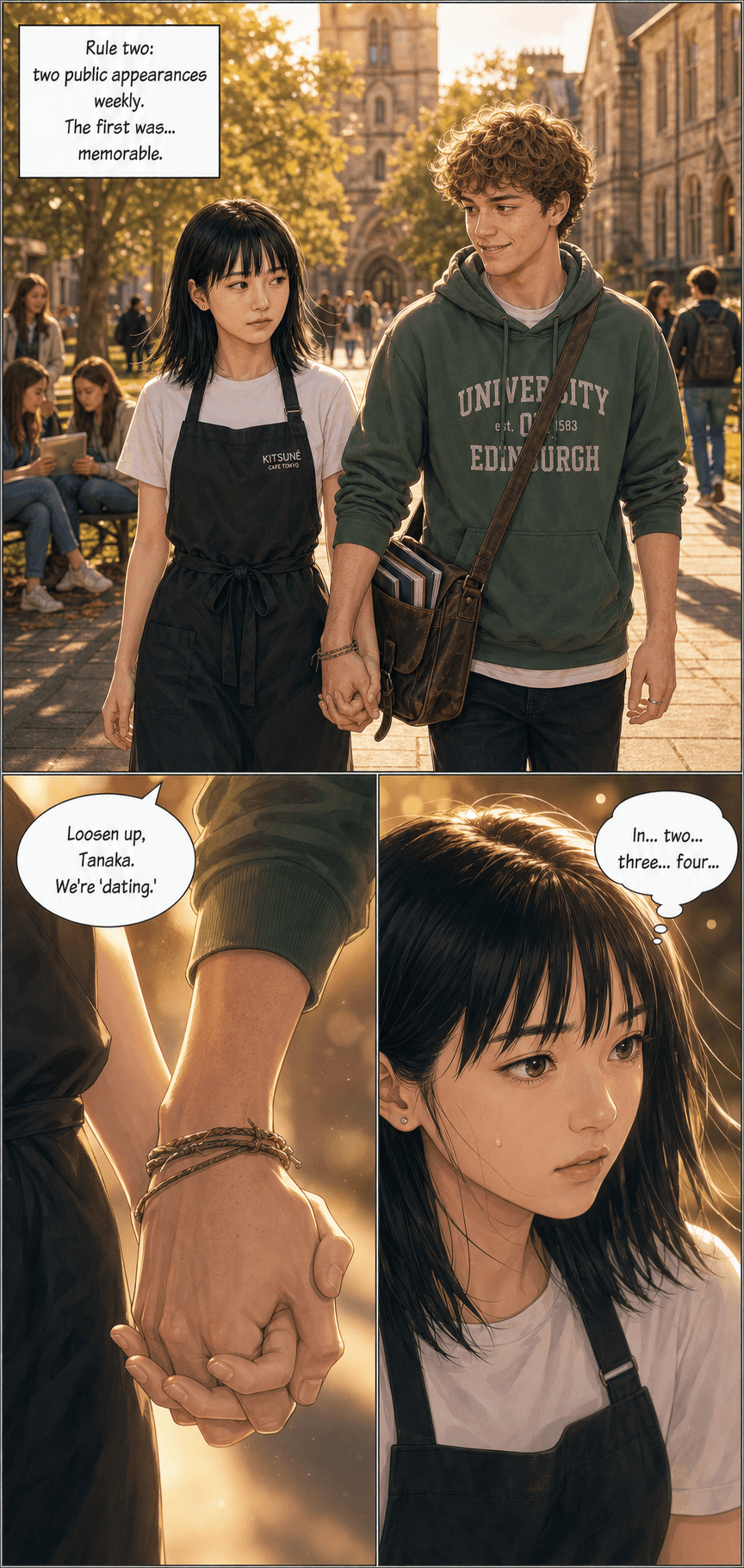 The Napkin Contract, page 7 of 9, Romance Webtoon style