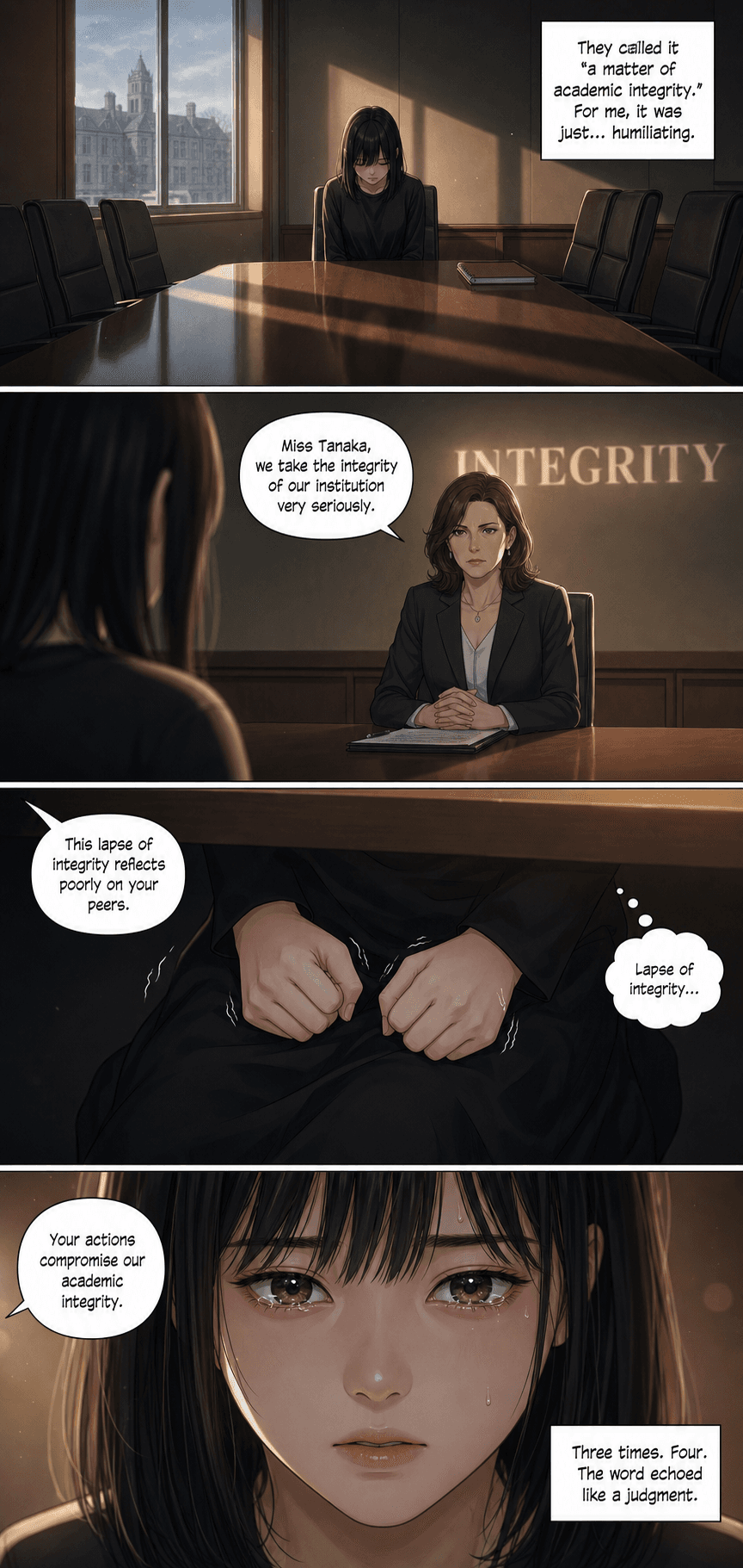 Receipts, page 2 of 8, Romance Webtoon style