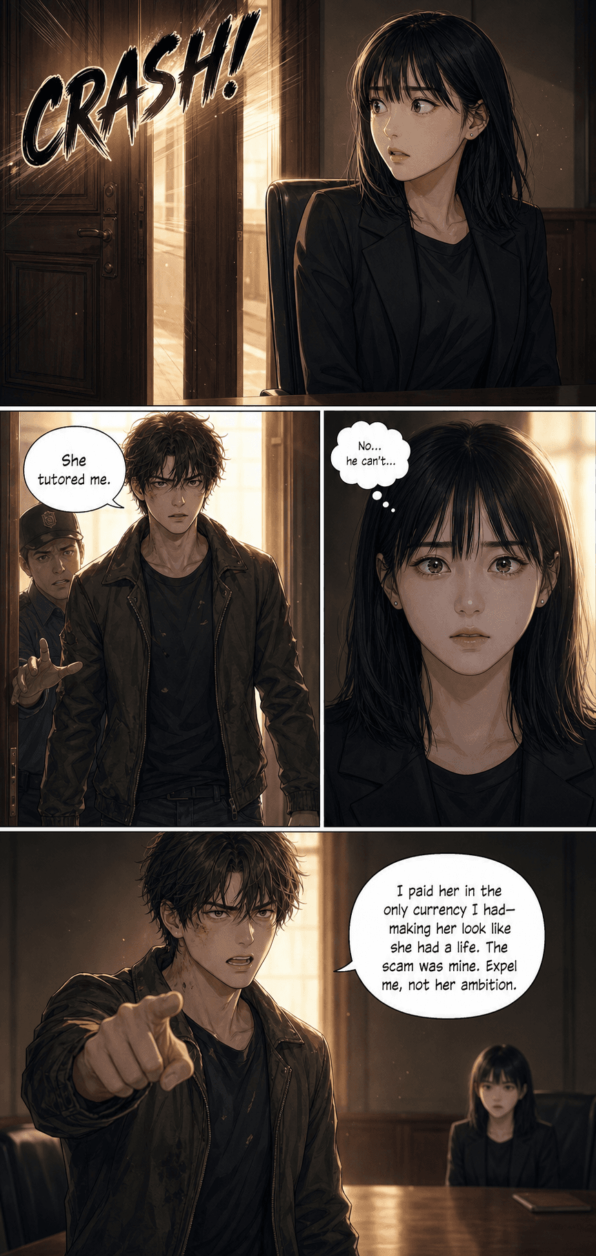 Receipts, page 3 of 8, Romance Webtoon style