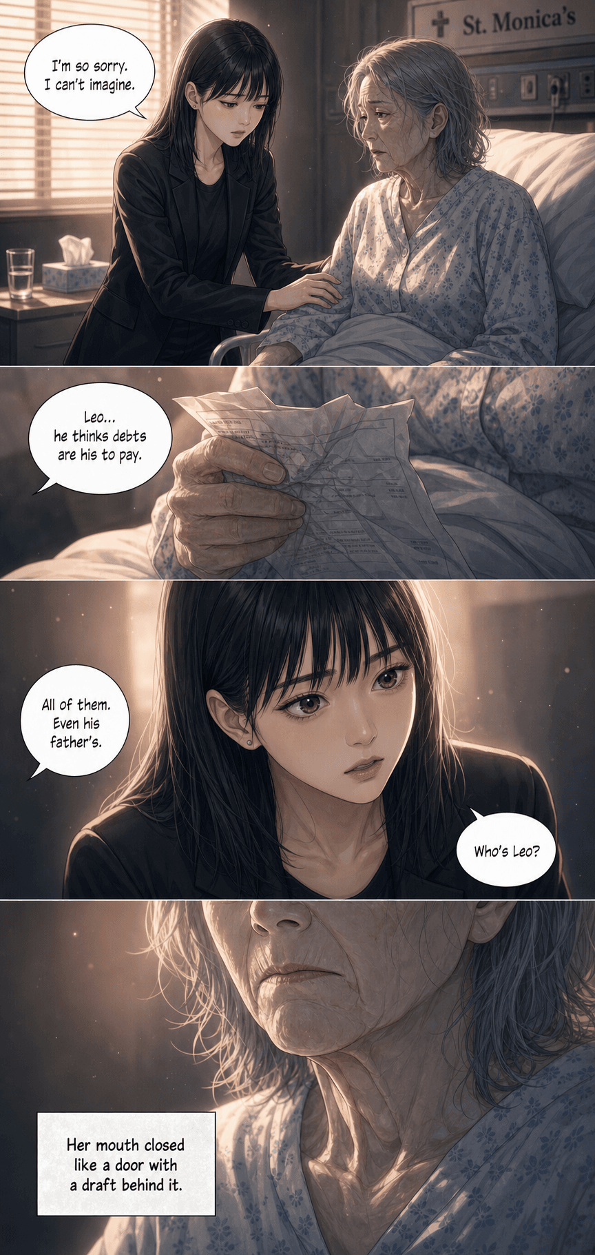 Receipts, page 6 of 8, Romance Webtoon style