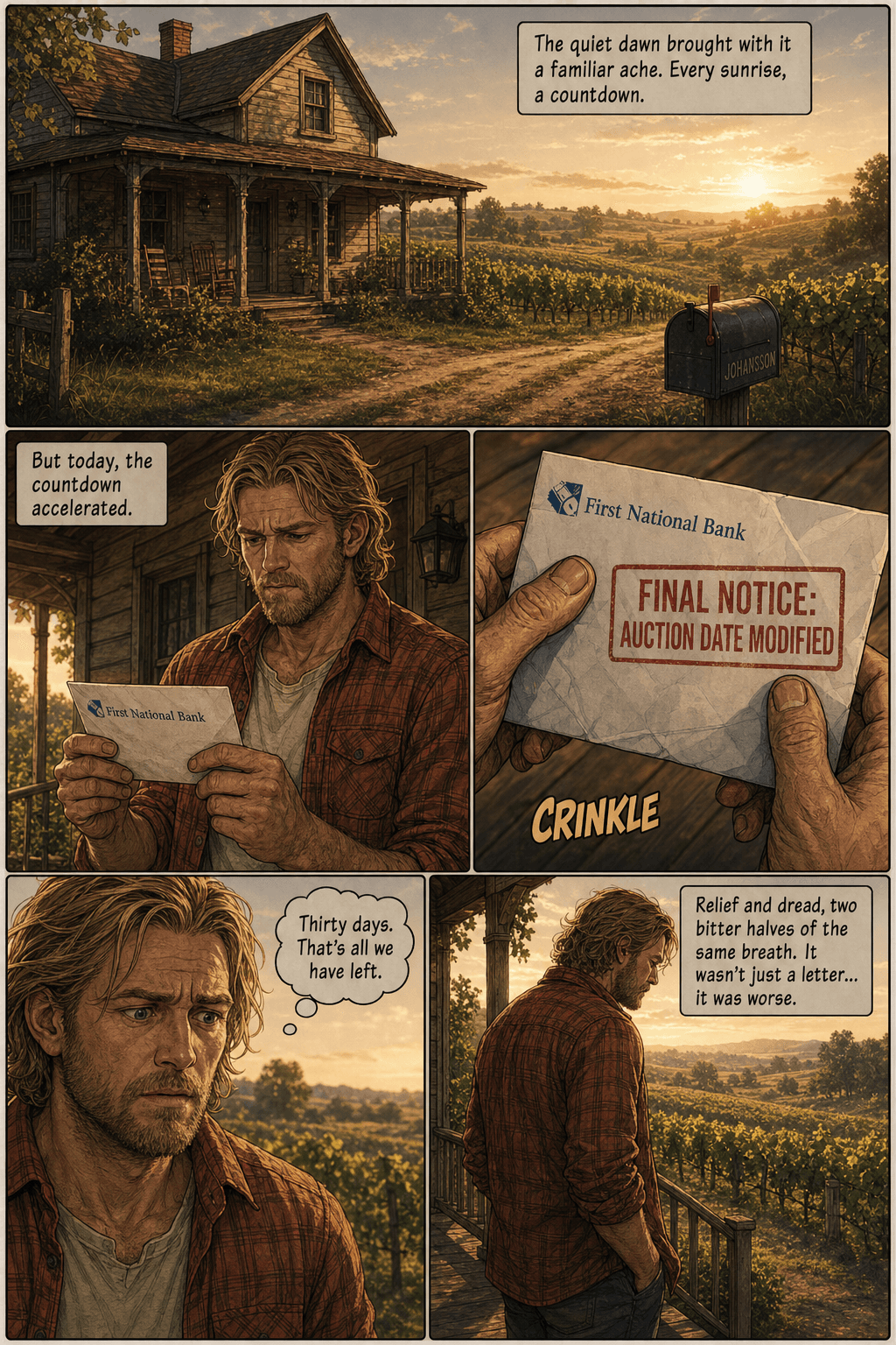 Barrel Heads, page 1 of 8, Love Story style