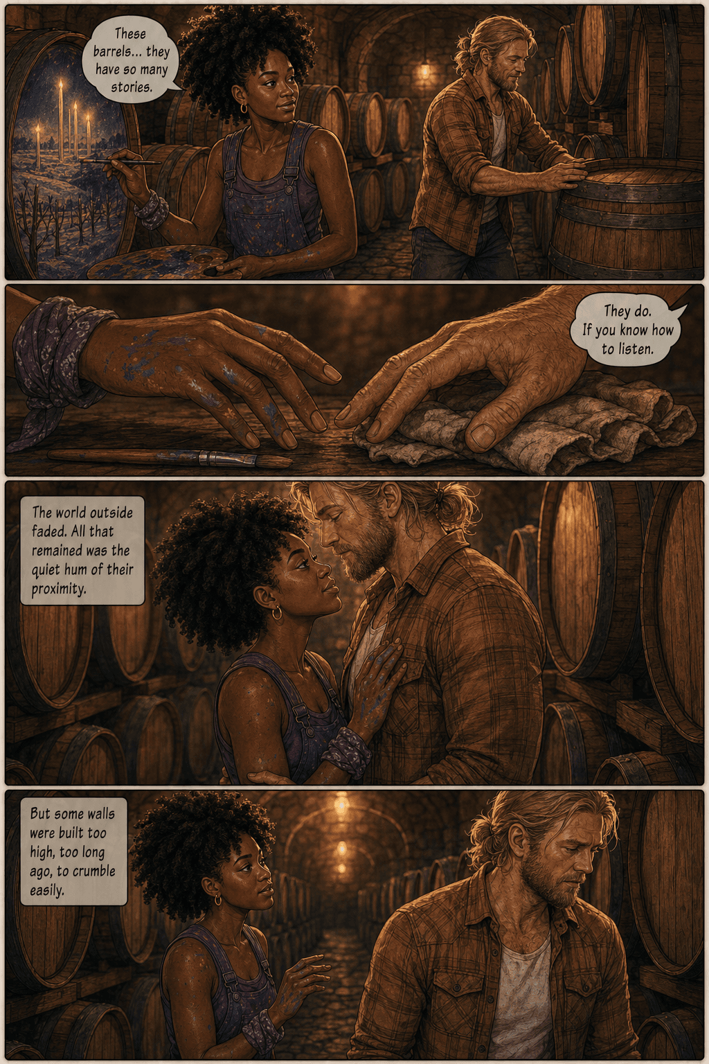 Barrel Heads, page 4 of 8, Love Story style