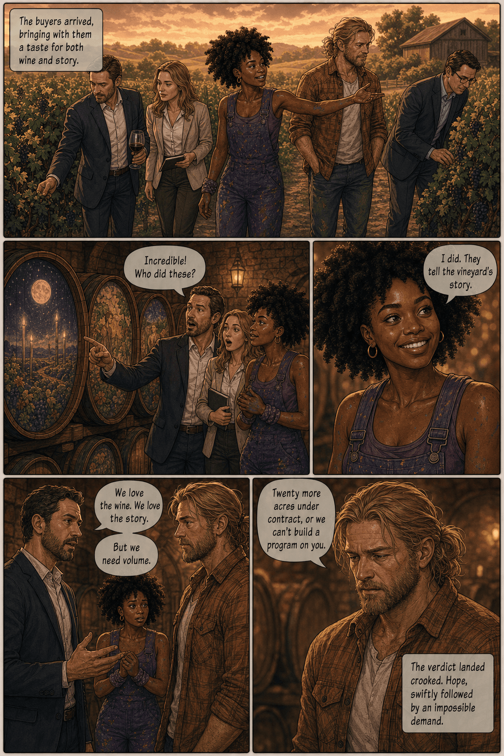 Barrel Heads, page 5 of 8, Love Story style