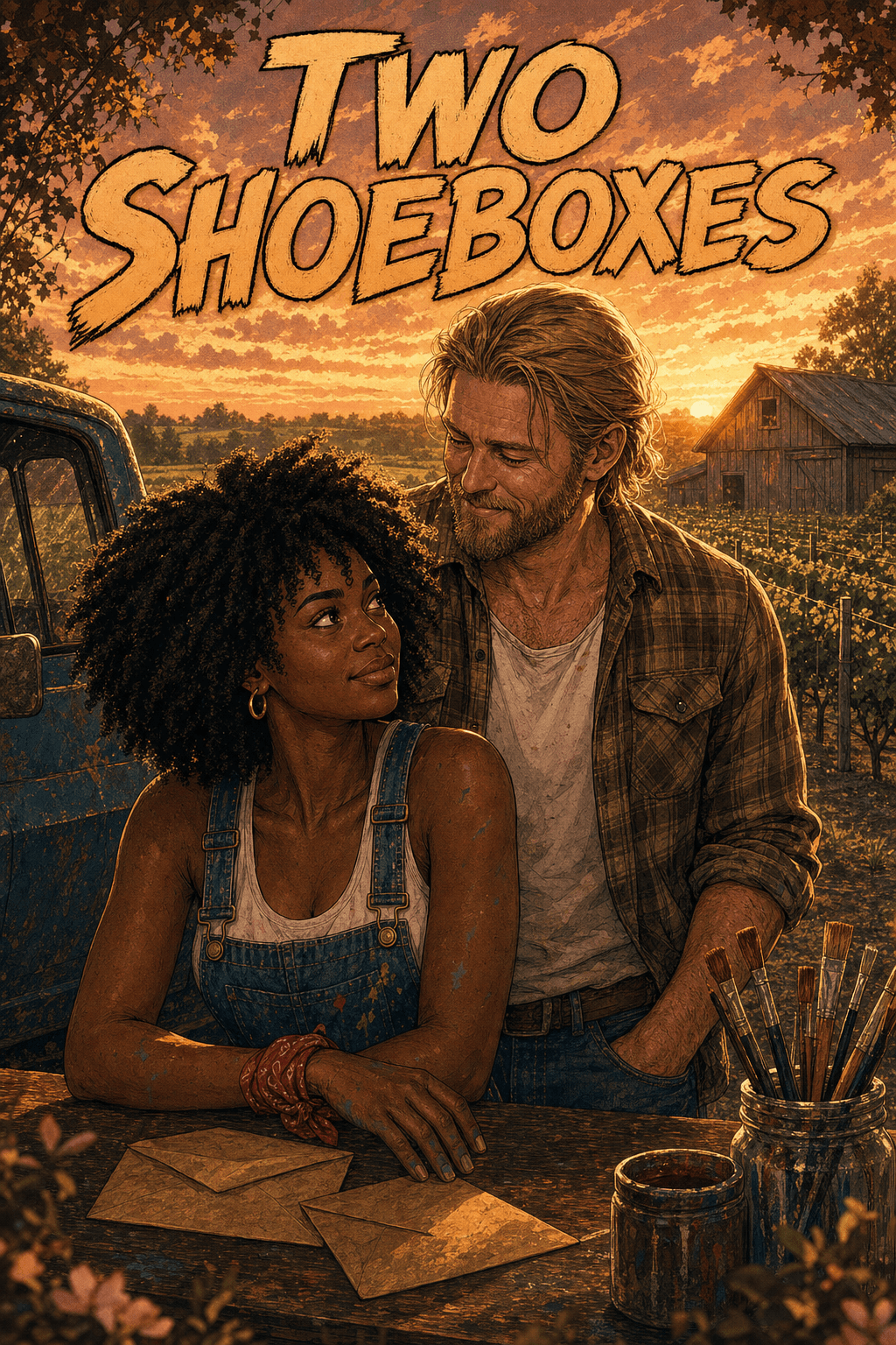 Two Shoeboxes, comic cover