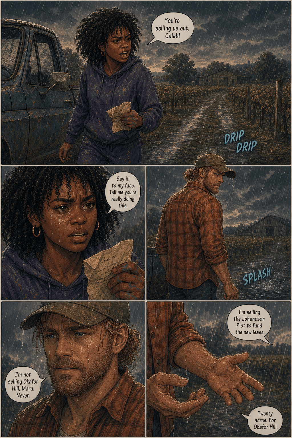 Two Shoeboxes, page 1 of 9, Love Story style