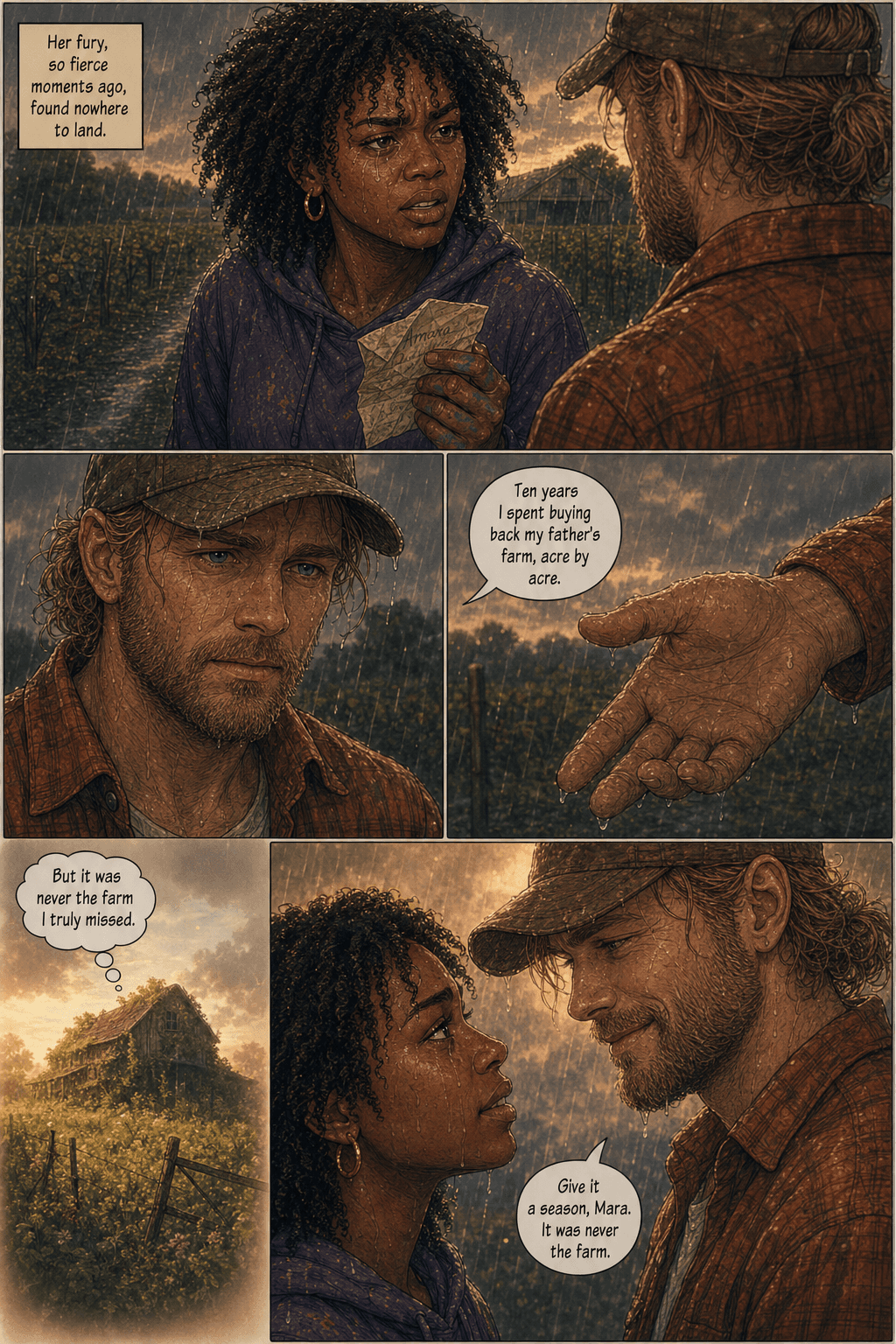 Two Shoeboxes, page 2 of 9, Love Story style