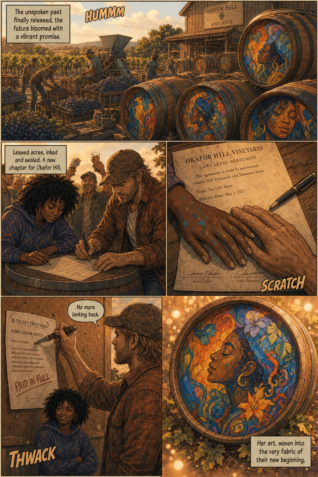 Two Shoeboxes, page 6 of 9, Love Story style