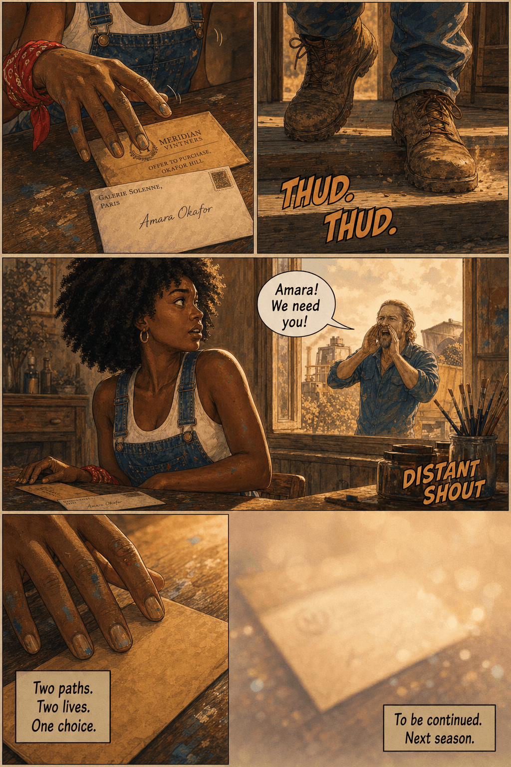 Two Shoeboxes, page 9 of 9, Love Story style