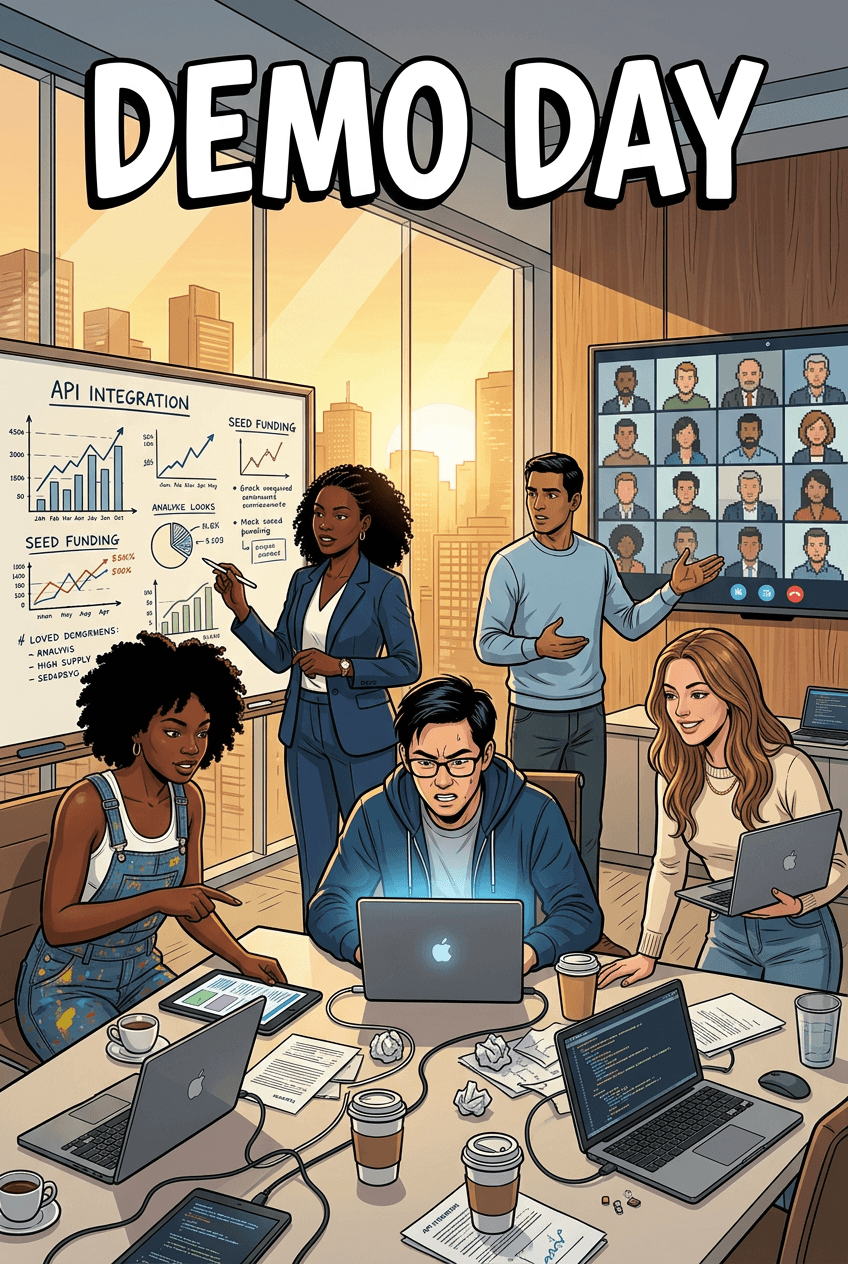 Demo Day, a 5-page comic made with Comikaze